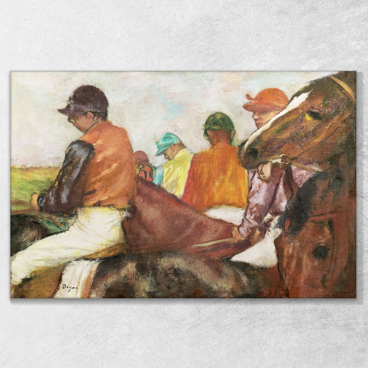 The Jockeys 1882 Edgar Degas edg77 canvas print 