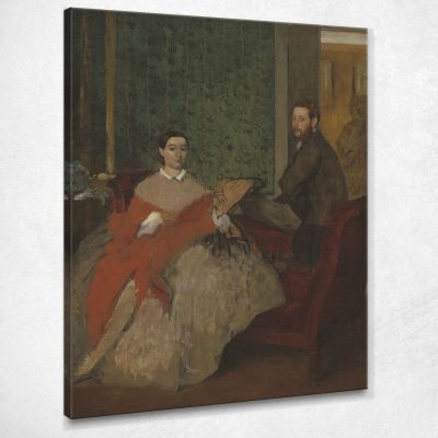 Edmondo And Teresa Morbilli 1865 Edgar Degas edg95 canvas print 