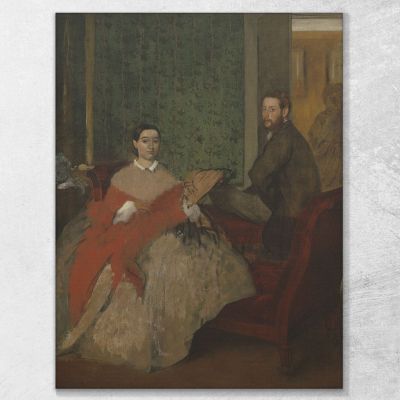 Edmondo And Teresa Morbilli 1865 Edgar Degas edg95 canvas print 