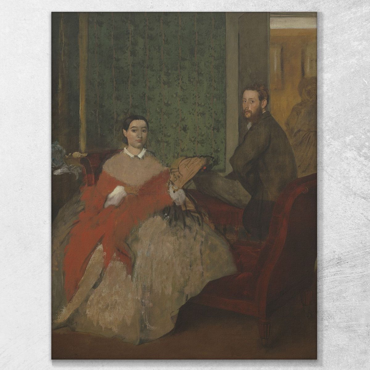Edmondo And Teresa Morbilli 1865 Edgar Degas edg95 canvas print 
