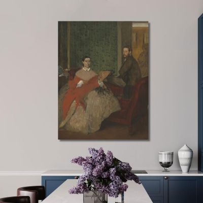 Edmondo And Teresa Morbilli 1865 Edgar Degas edg95 canvas print 