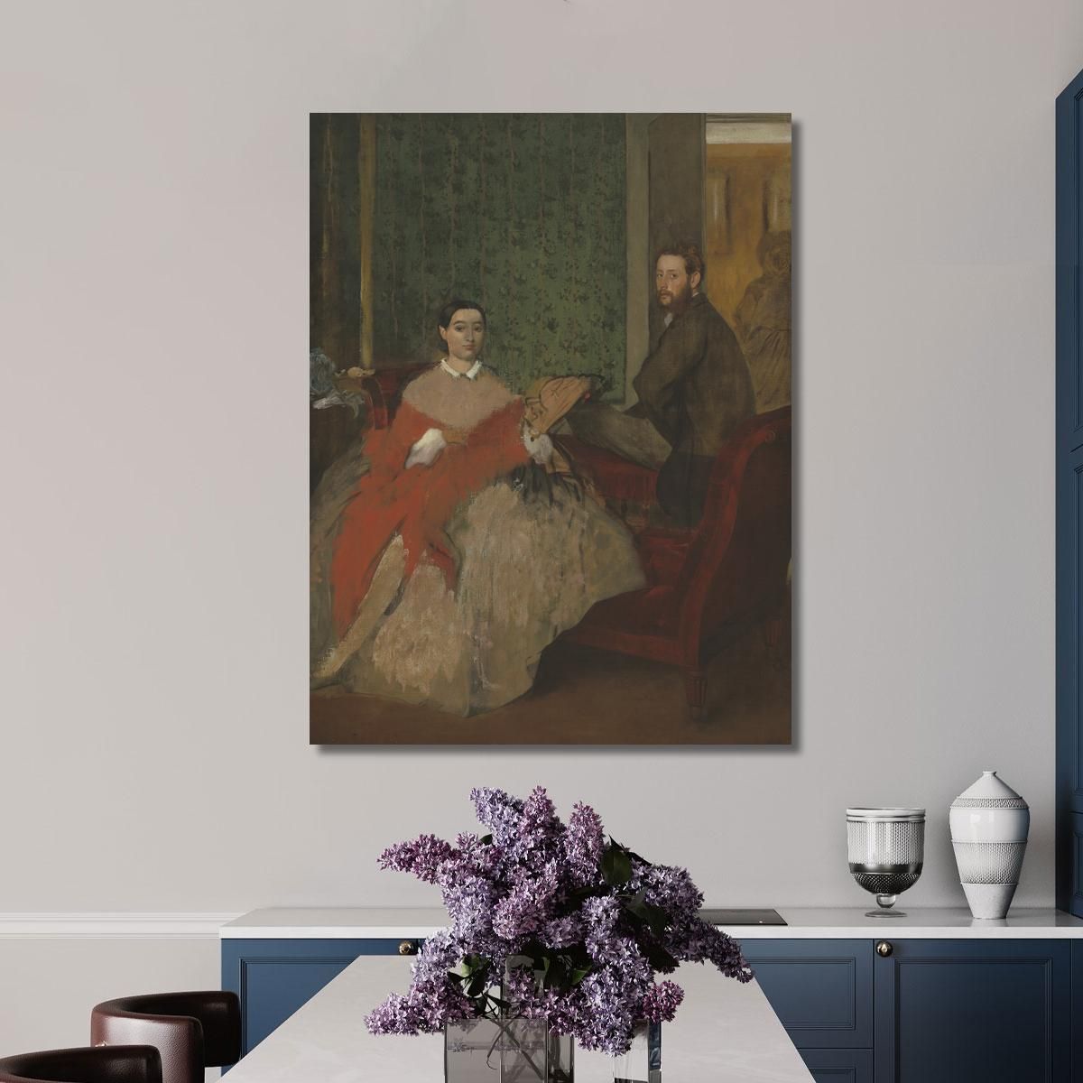 Edmondo And Teresa Morbilli 1865 Edgar Degas edg95 canvas print 