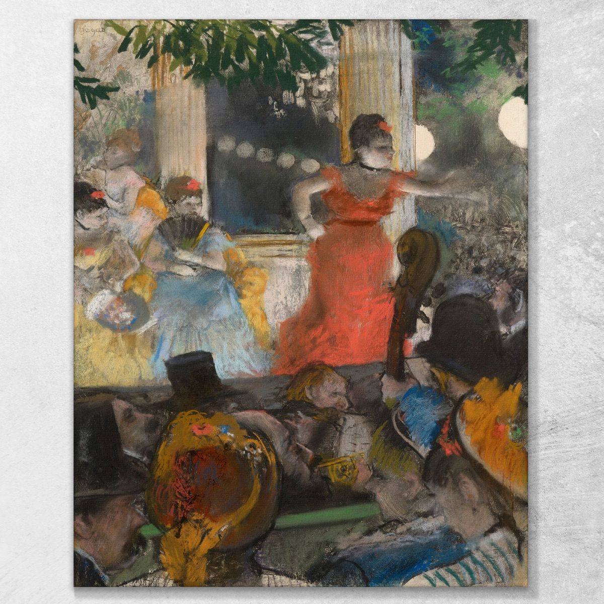 Café-Concerto At Les Ambassadeurs Edgar Degas edg99 canvas print 