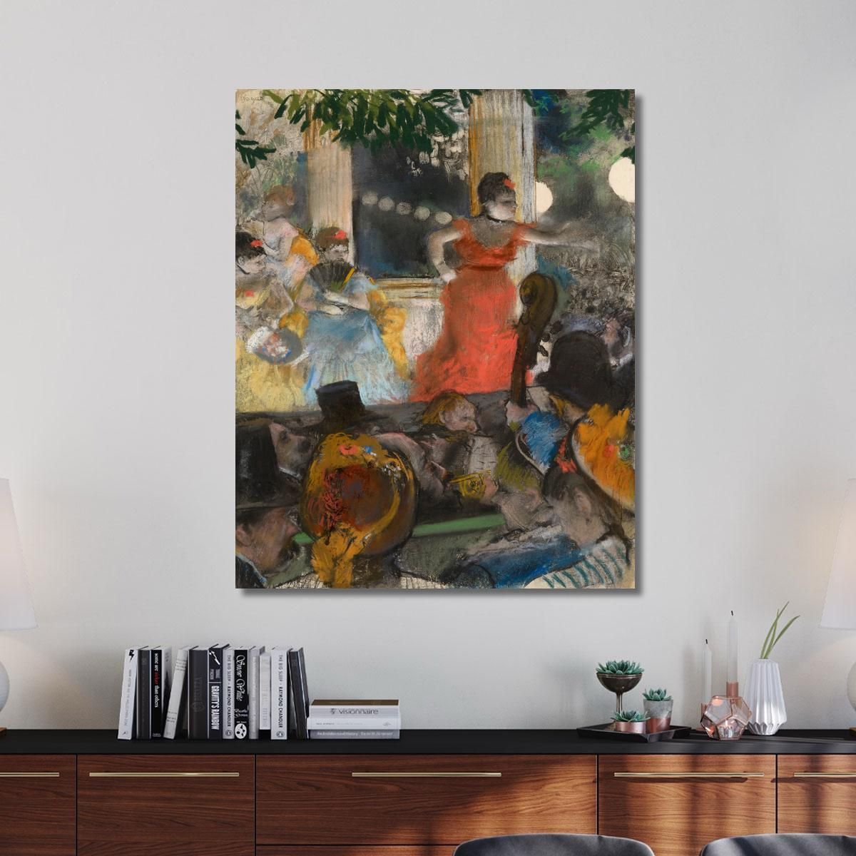 Café-Concerto At Les Ambassadeurs Edgar Degas edg99 canvas print 