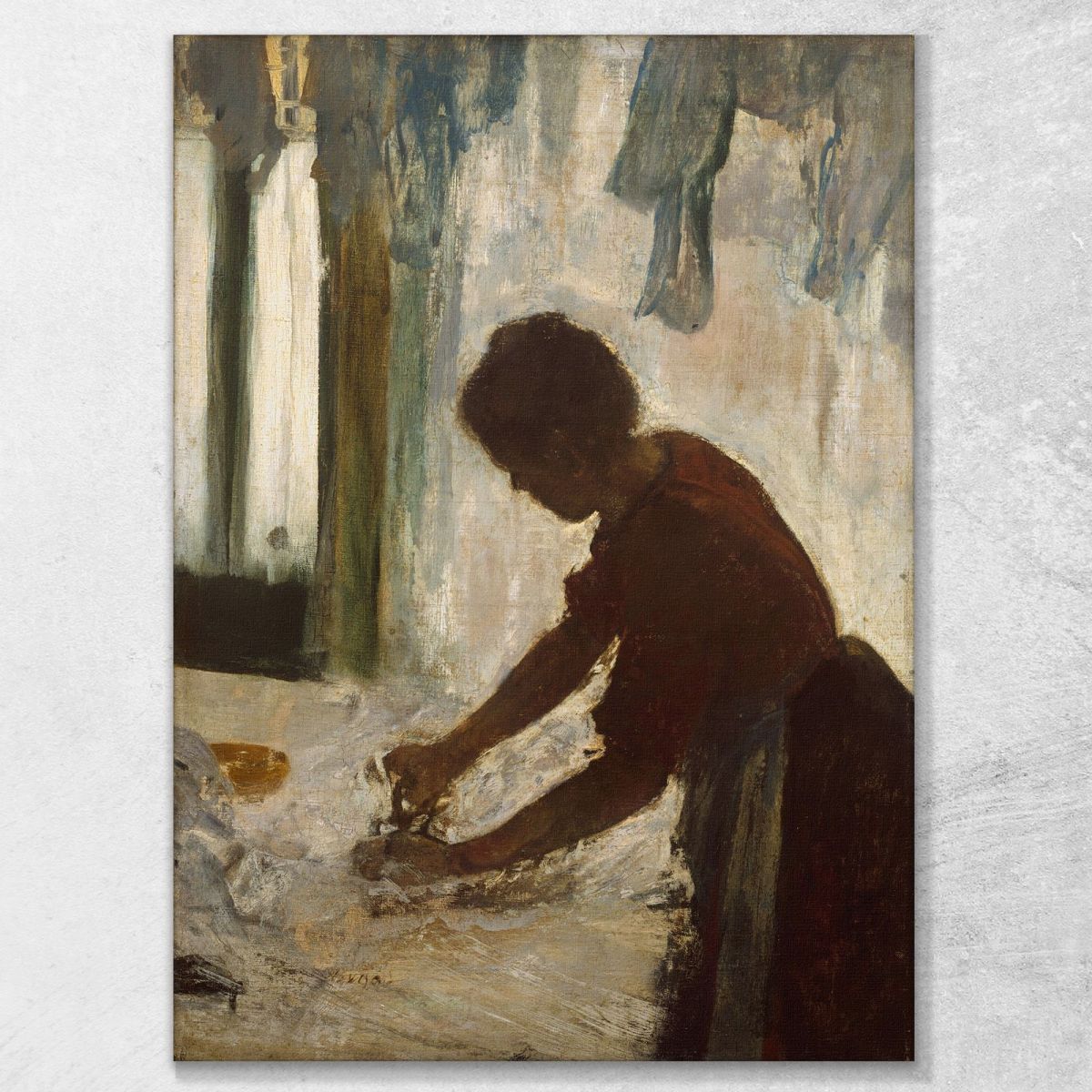 A Woman Ironing Edgar Degas edg102 canvas print 
