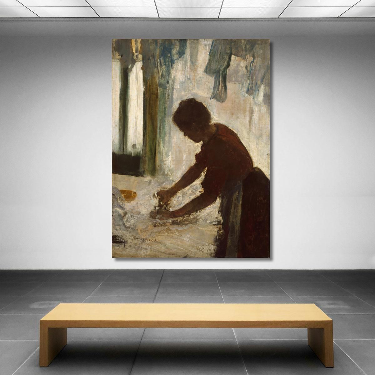 A Woman Ironing Edgar Degas edg102 canvas print 