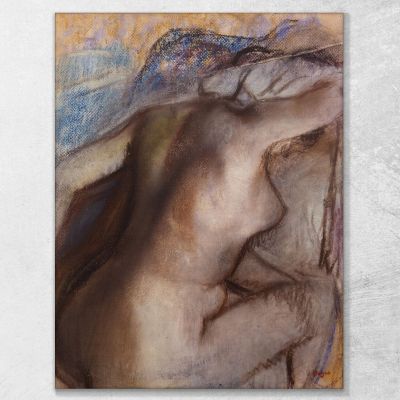 After The Bath Woman Drying Herself Edgar Degas edg108 canvas print 
