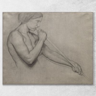 Angel Blowing A Trumpet Edgar Degas edg109 canvas print 