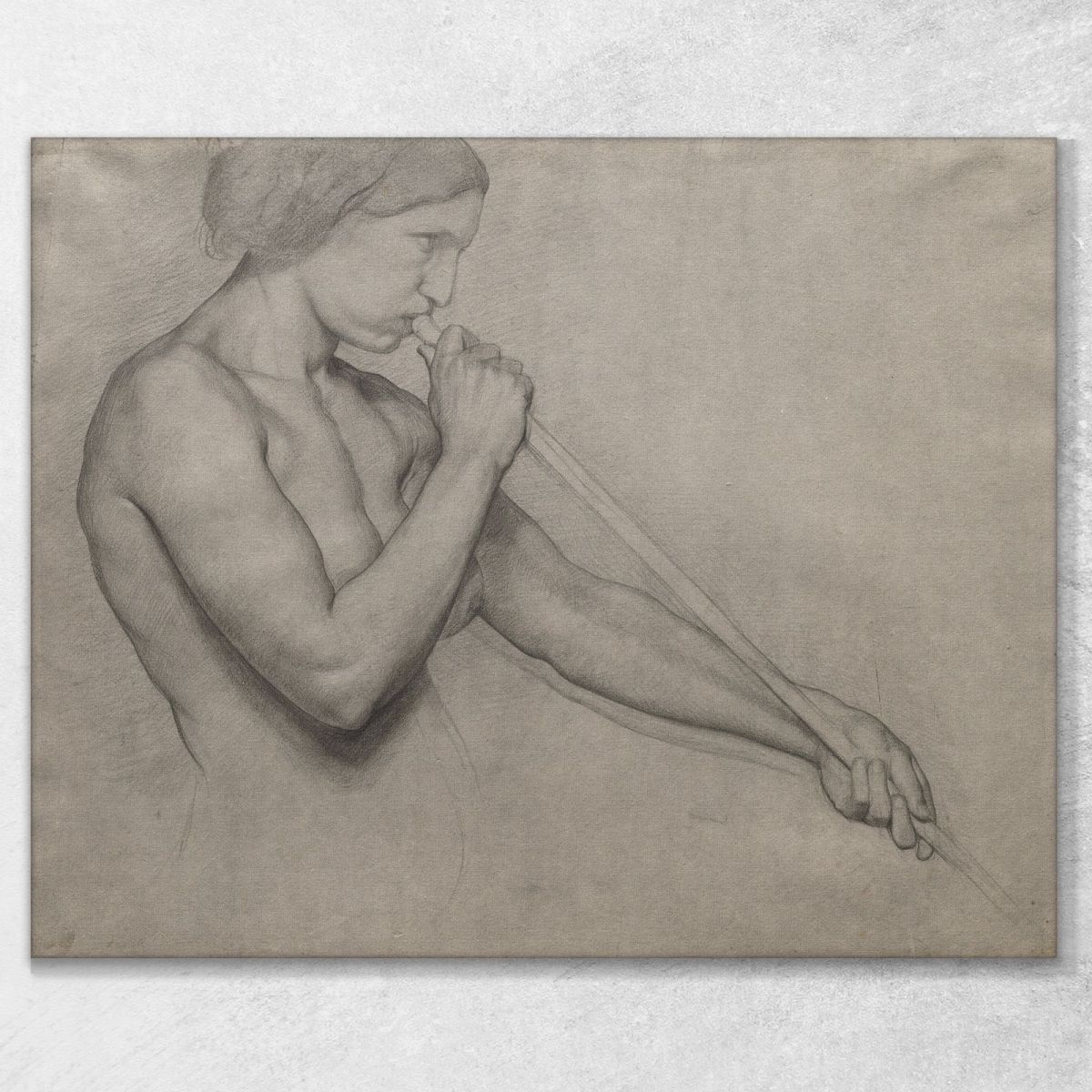 Angel Blowing A Trumpet Edgar Degas edg109 canvas print 