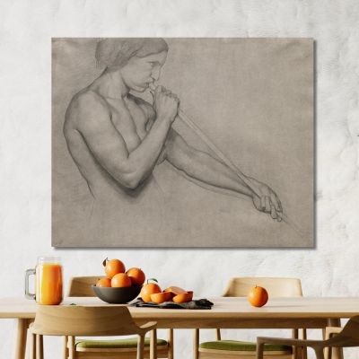 Angel Blowing A Trumpet Edgar Degas edg109 canvas print 