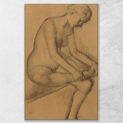 After Bath Edgar Degas edg114 canvas print 