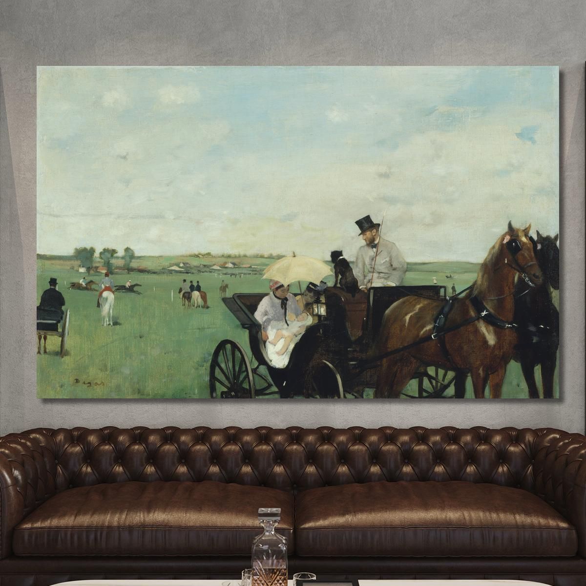 At The Races In The Countryside Edgar Degas edg116 canvas print 