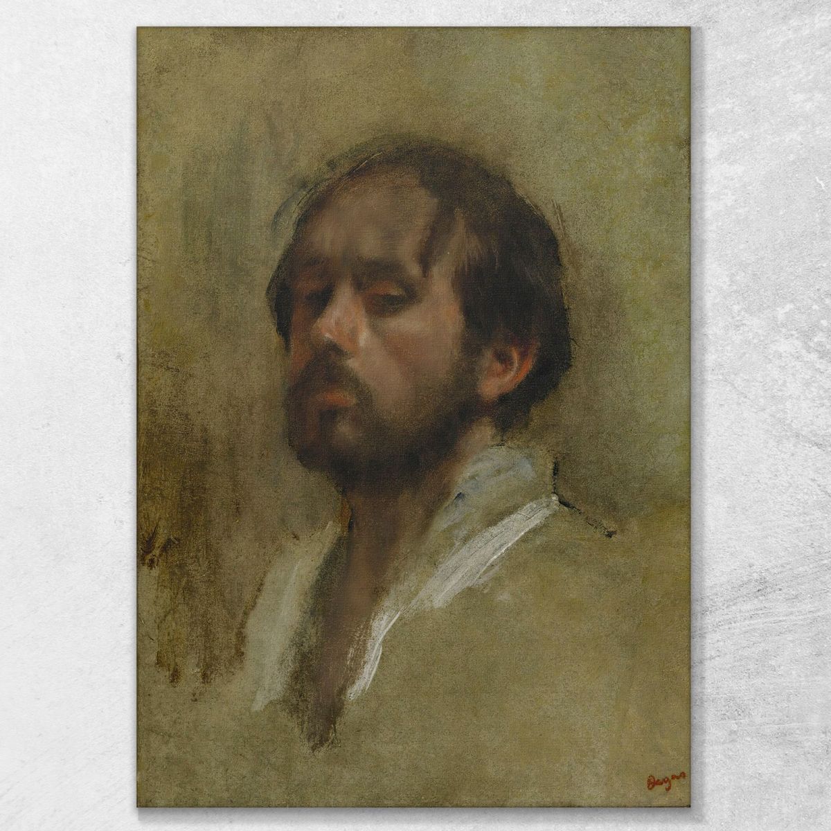 Self-Portrait Edgar Degas edg121 canvas print 