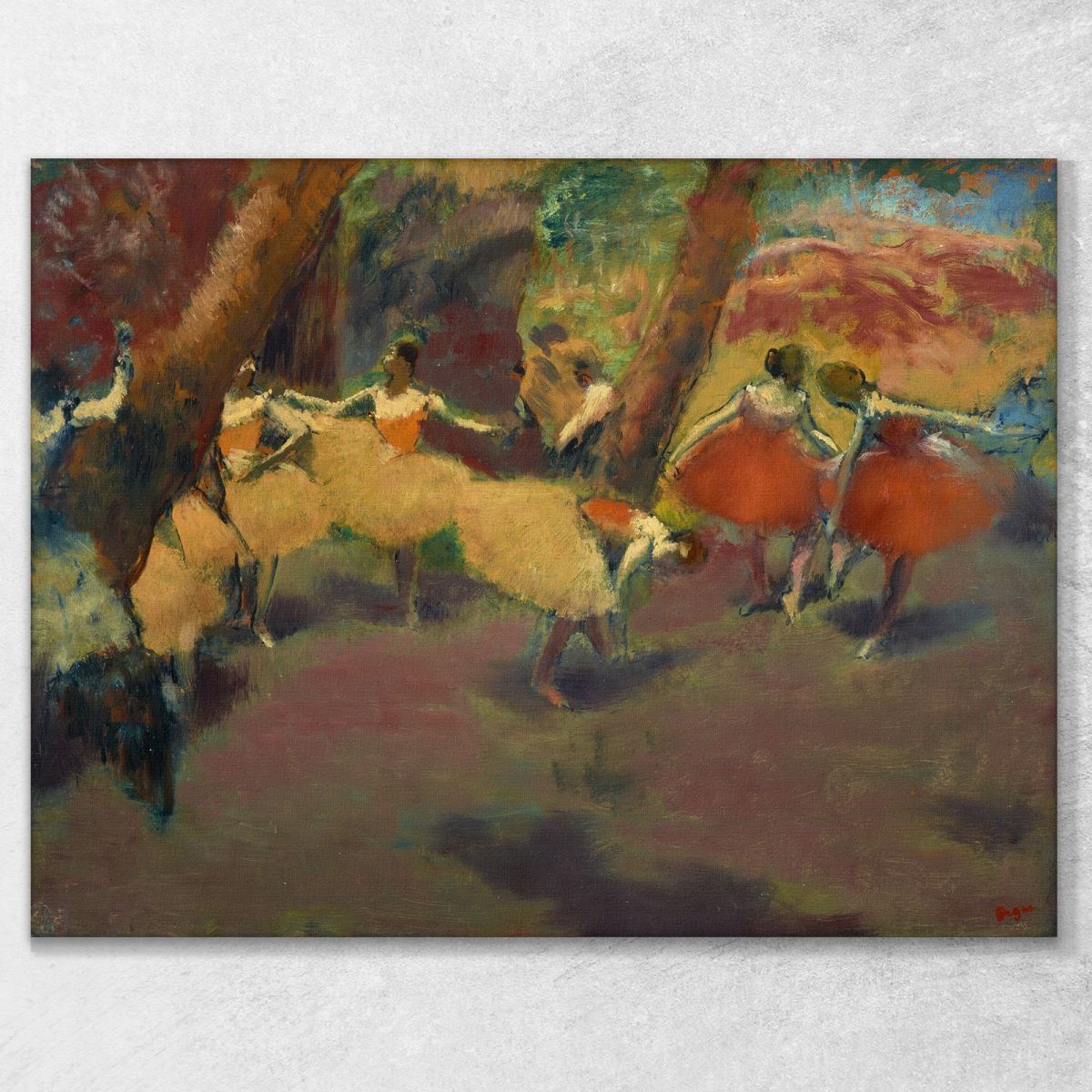 Before The Performance Edgar Degas edg126 canvas print 