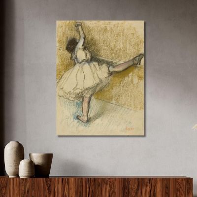 Dancer Stretching At The Bar Edgar Degas edg137 canvas print 