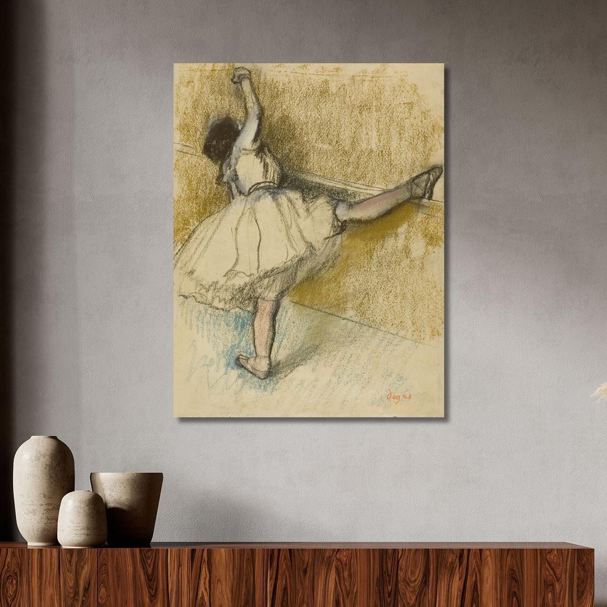Dancer Stretching At The Bar Edgar Degas edg137 canvas print 