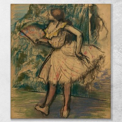 Dancer With A Fan Edgar Degas edg139 canvas print 