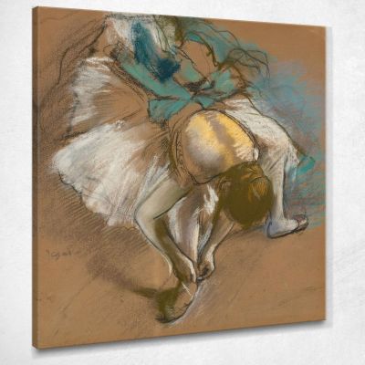 Dancer Tying Her Slipper Edgar Degas edg144 canvas print 