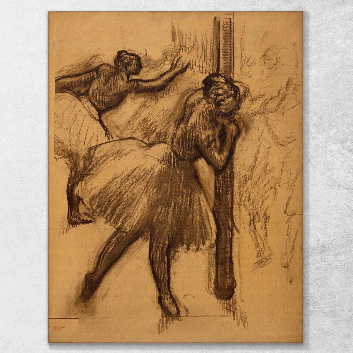 Dancer Leaning On A Column Edgar Degas edg149 canvas print 