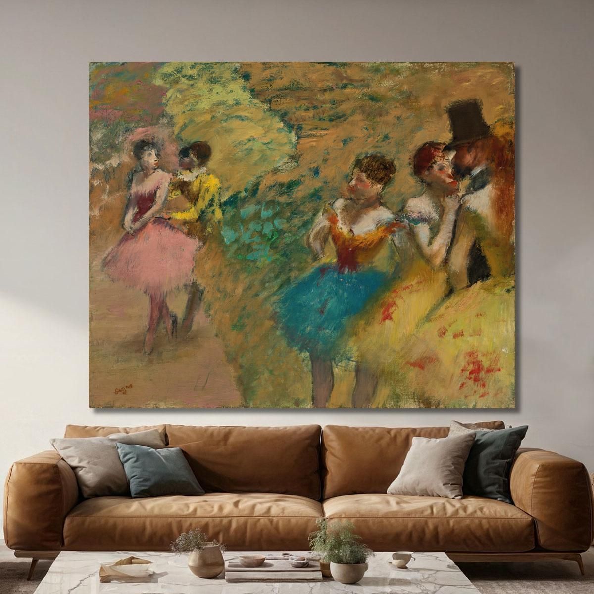 Dancers (Behind The Scenes Of The Opera) Edgar Degas edg152 canvas print 