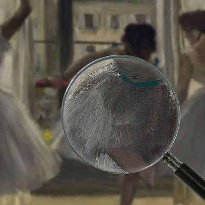 Dancers In An Exercise Room (Three Dancers) Edgar Degas edg154 canvas print