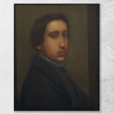 Degas In The Black Frock Coat (Self-Portrait) Edgar Degas edg158 canvas print 