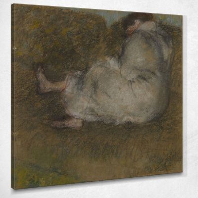 Woman Sitting On A Couch Edgar Degas edg166 canvas print 