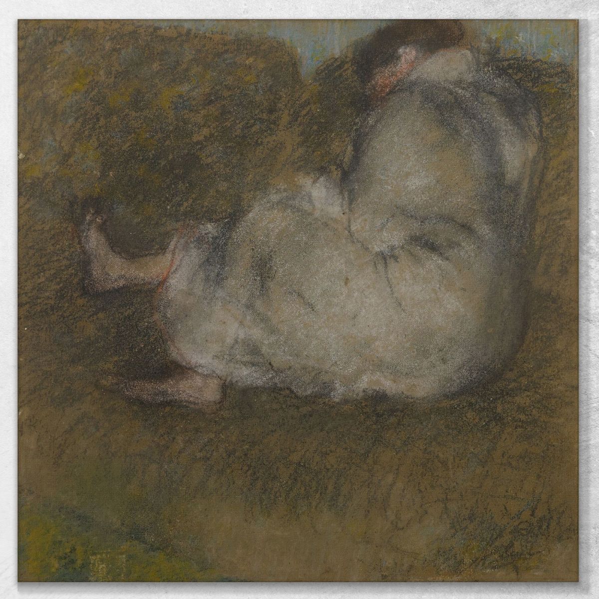 Woman Sitting On A Couch Edgar Degas edg166 canvas print 