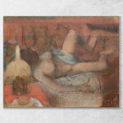 Naked Woman Lying Down Edgar Degas edg169 canvas print 