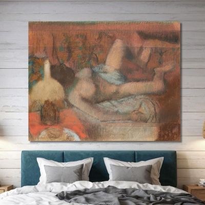 Naked Woman Lying Down Edgar Degas edg169 canvas print 