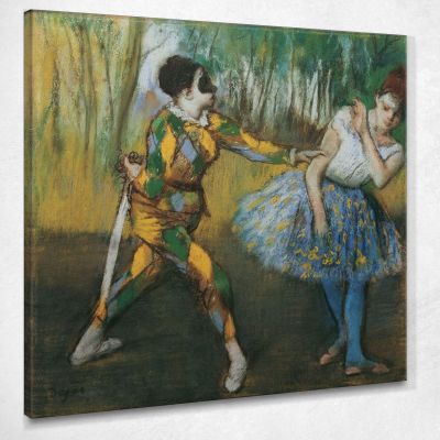 Harlequin And Columbine Edgar Degas edg176 canvas print 