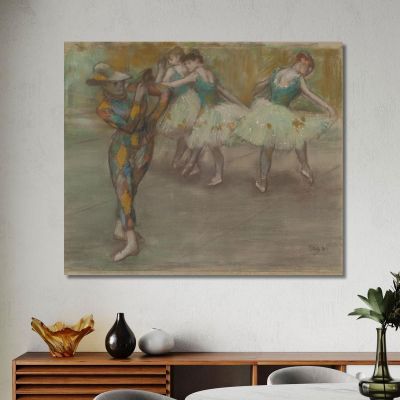 Harlequin Dance Edgar Degas edg177 canvas print 