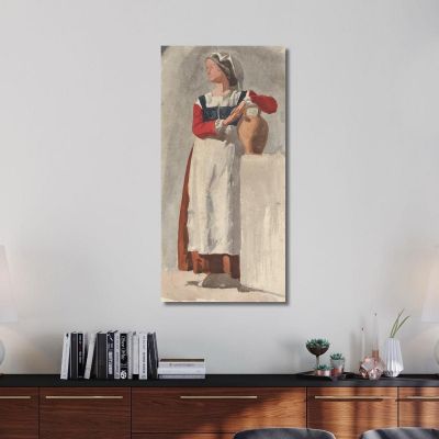 Italian Woman Edgar Degas edg185 canvas print 