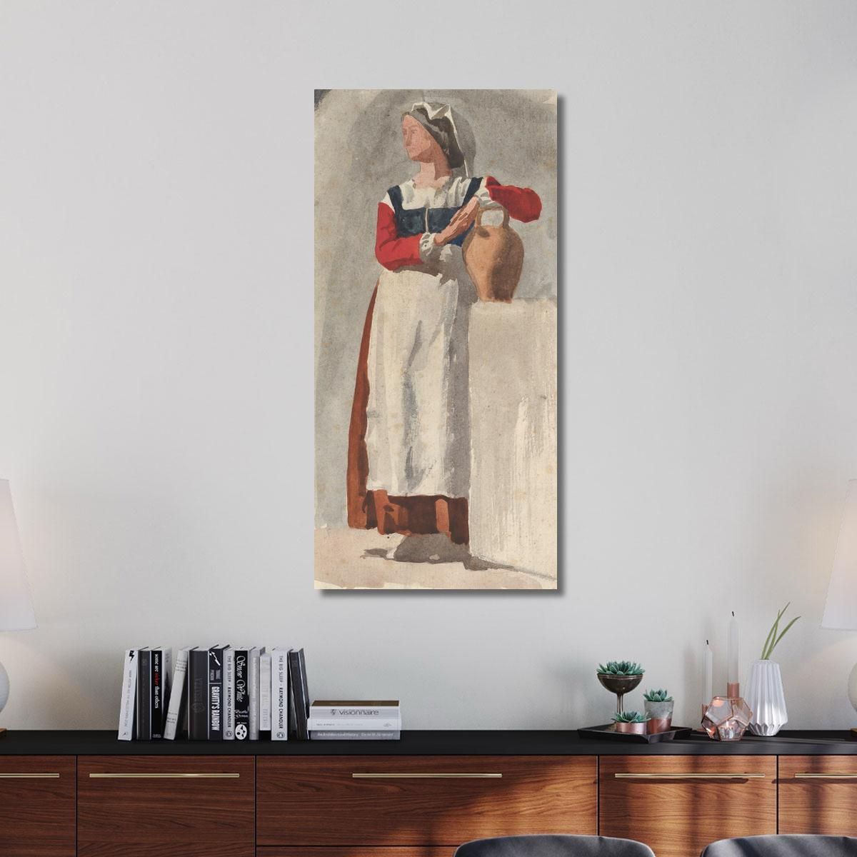 Italian Woman Edgar Degas edg185 canvas print 