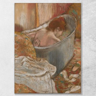 Le Bain (Woman In Her Bathtub) Edgar Degas edg197 canvas print 