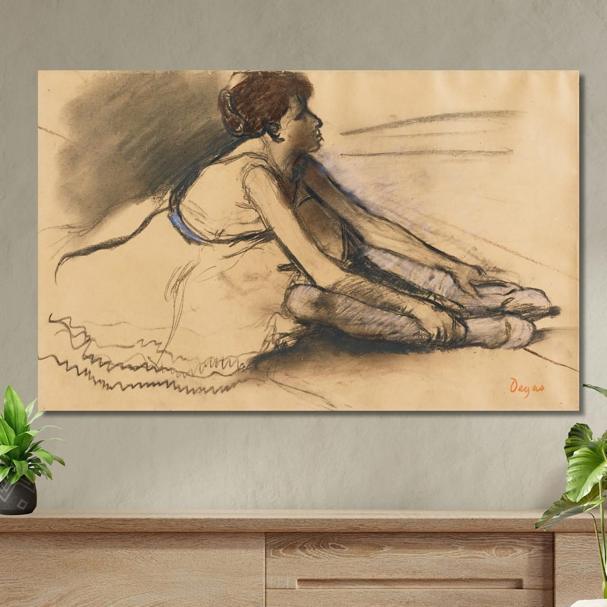 The Dancer'S Rest Edgar Degas edg198 canvas print 