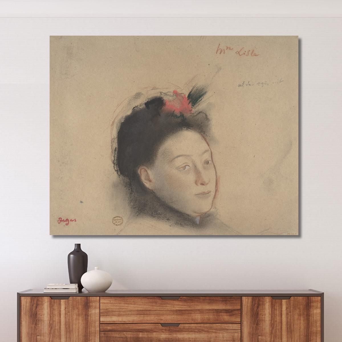 Madame Lisle Edgar Degas edg202 canvas print 