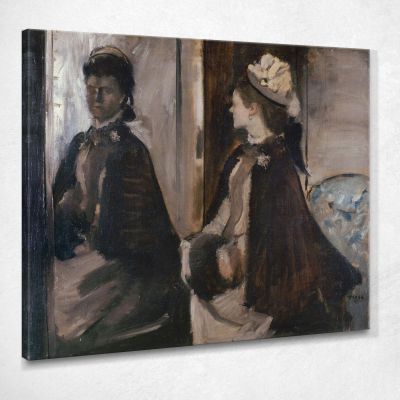 Mrs Jeantaud In The Mirror Edgar Degas edg216 canvas print 