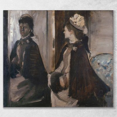 Mrs Jeantaud In The Mirror Edgar Degas edg216 canvas print 