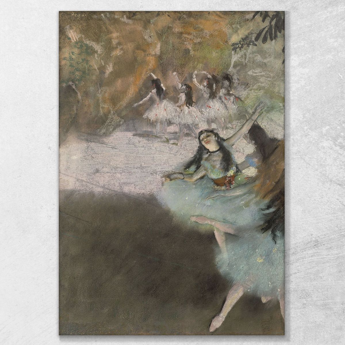 On The Stage Edgar Degas edg220 canvas print 