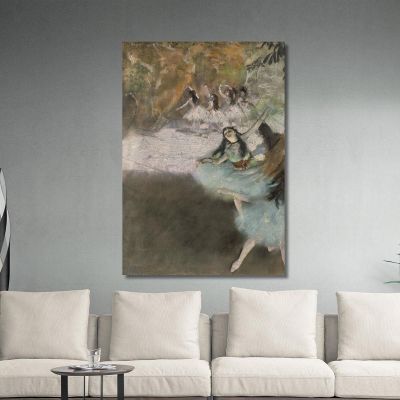 On The Stage Edgar Degas edg220 canvas print 