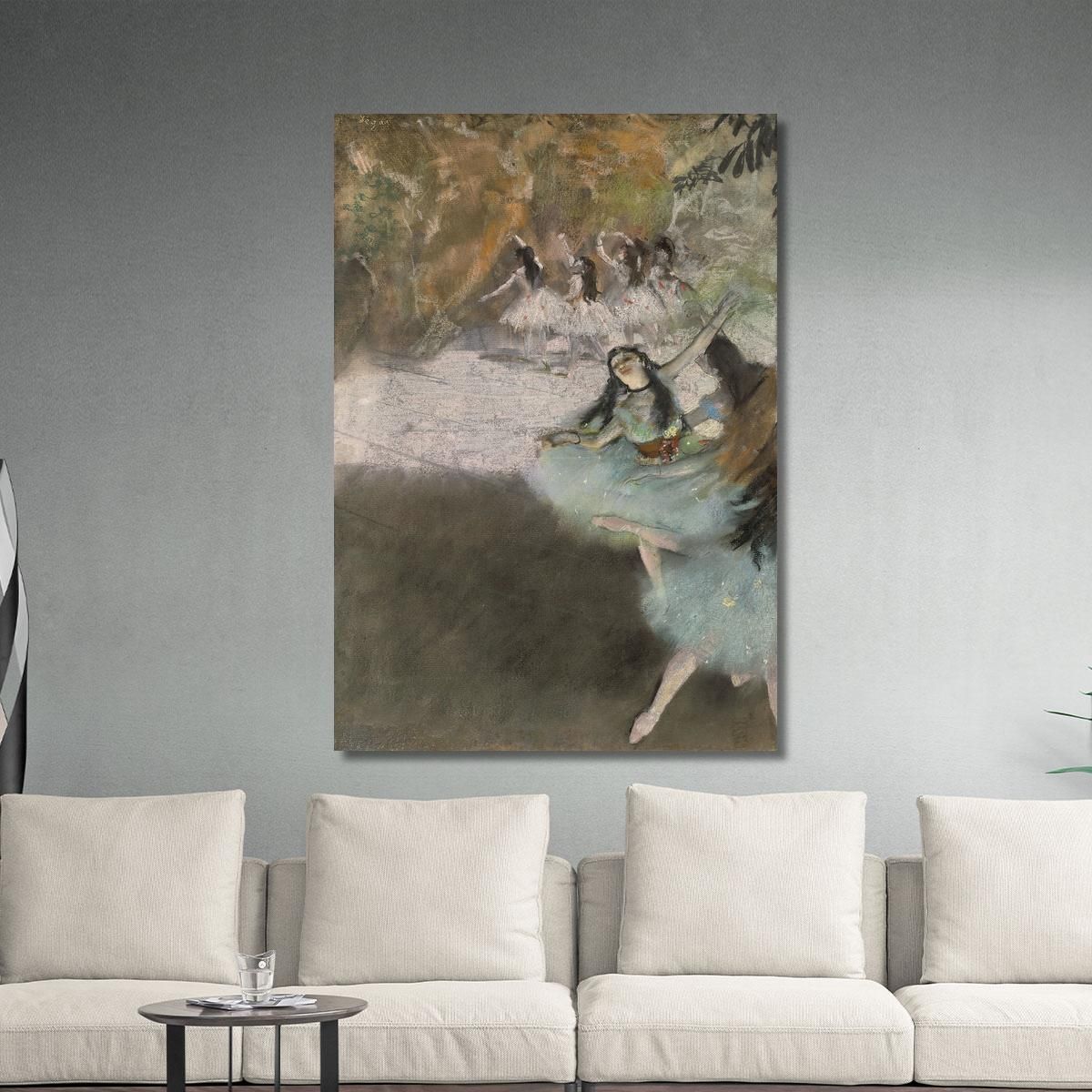 On The Stage Edgar Degas edg220 canvas print 