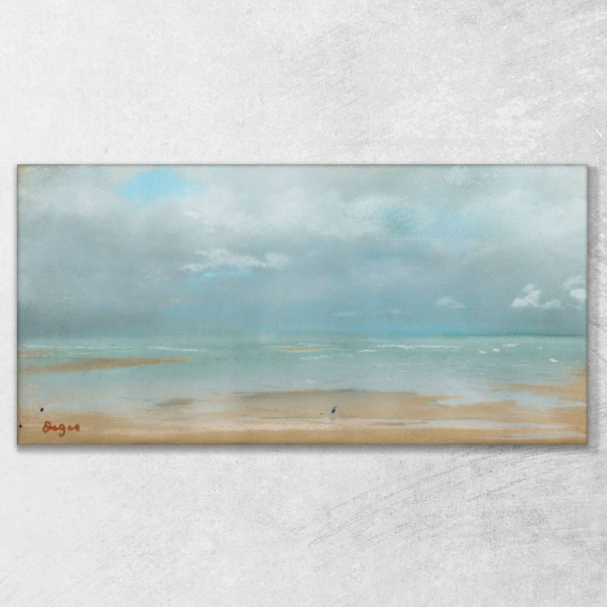 Beach At Low Tide Edgar Degas edg222 canvas print 
