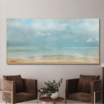Beach At Low Tide Edgar Degas edg222 canvas print 