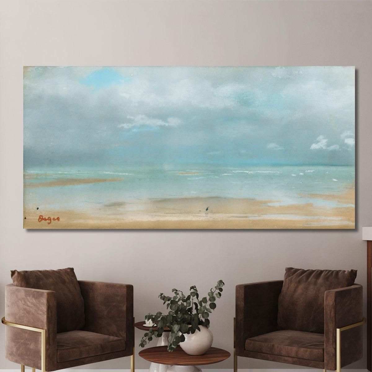Beach At Low Tide Edgar Degas edg222 canvas print 