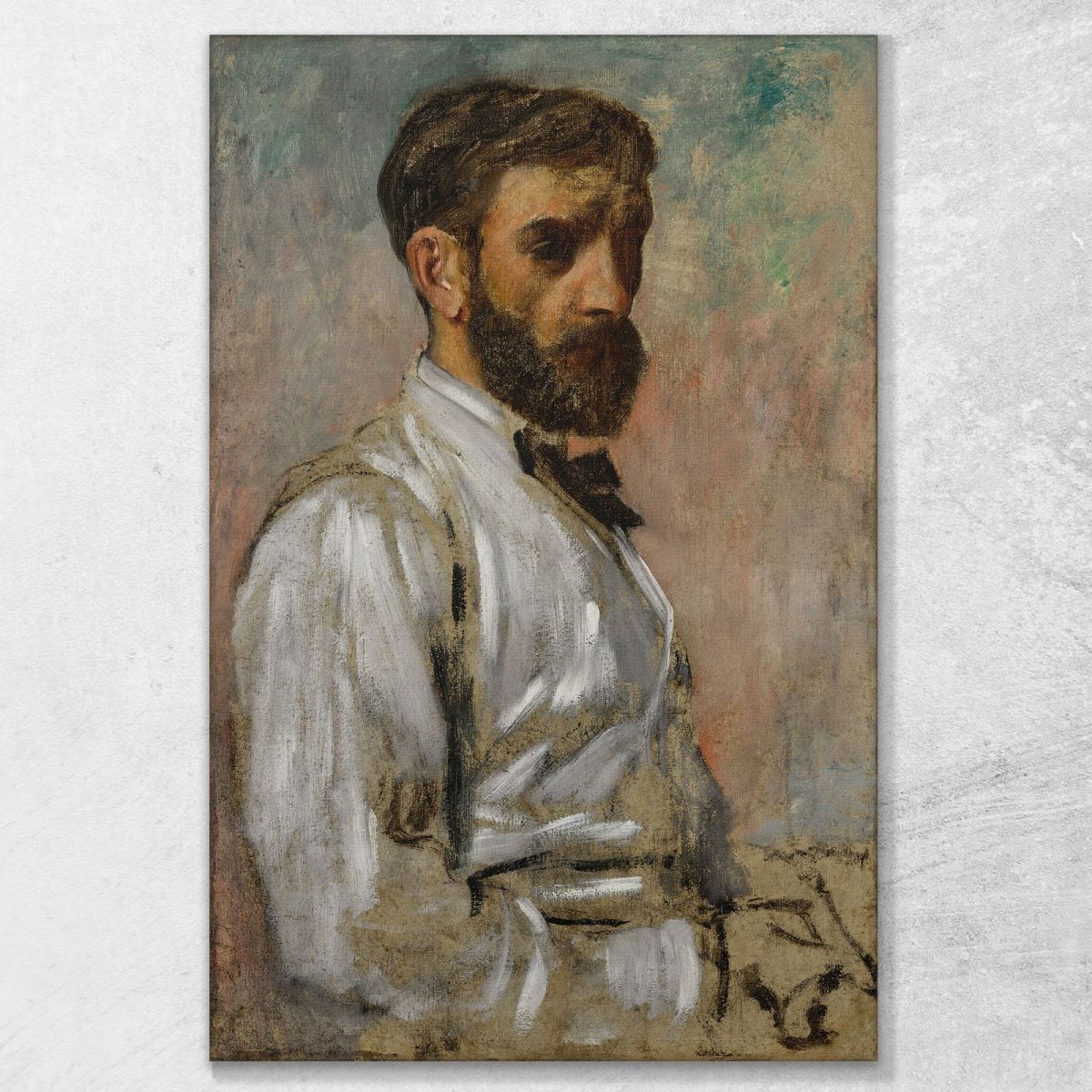 Portrait Of An Artist (Léon Bonnat) Edgar Degas edg225 canvas print 