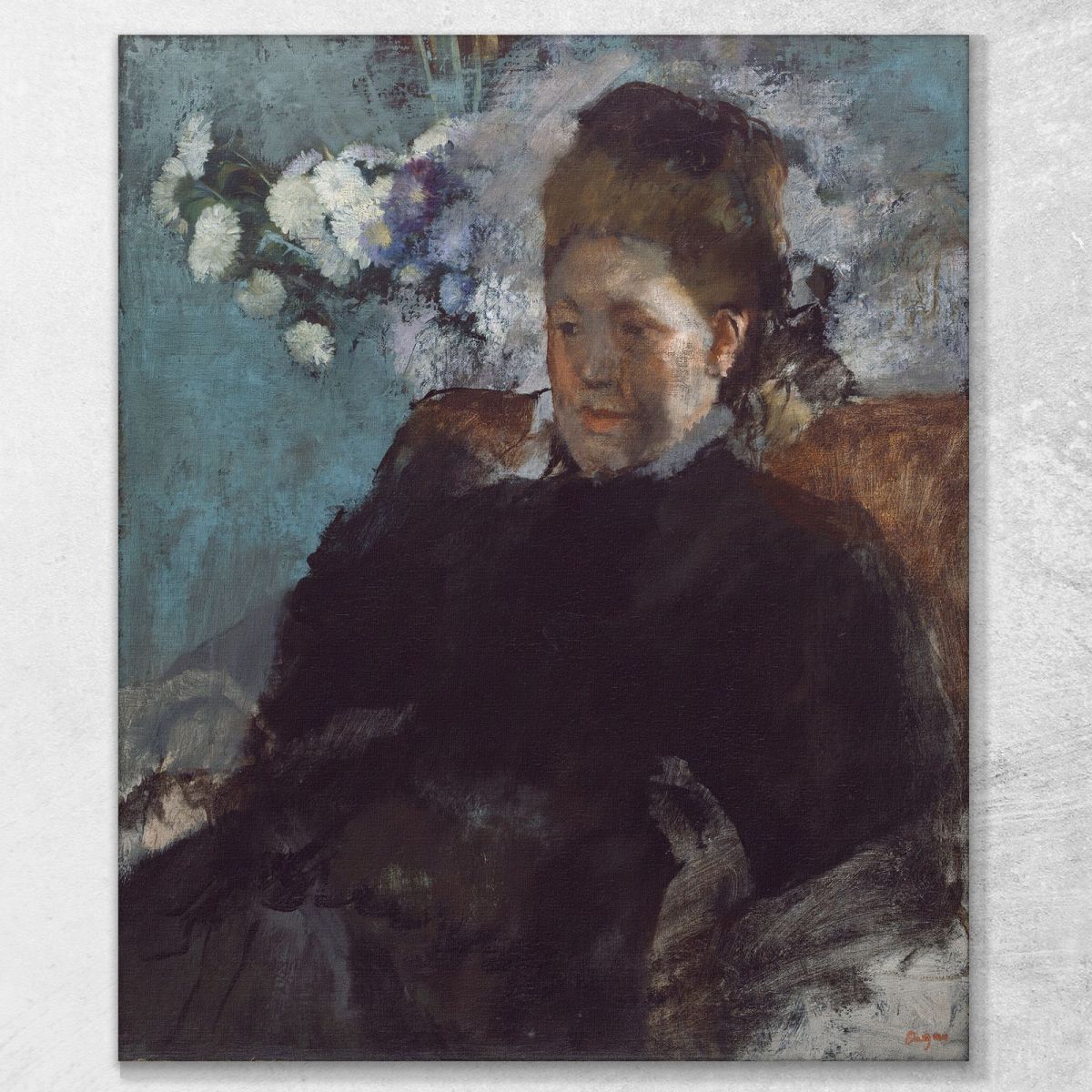 Portrait Of A Woman Edgar Degas edg228 canvas print 