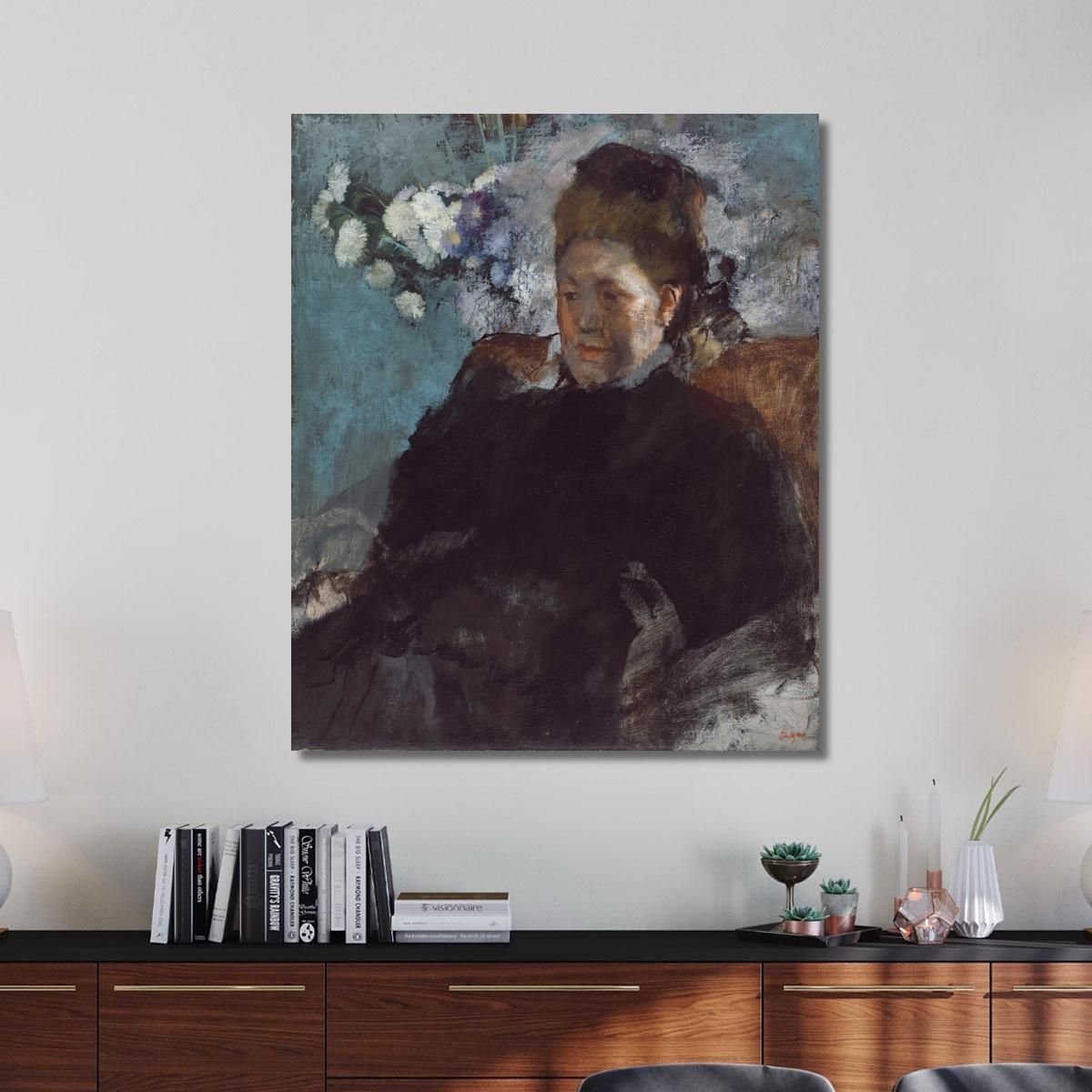 Portrait Of A Woman Edgar Degas edg228 canvas print 