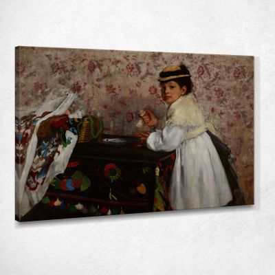 Portrait Of Mlle. Hortense Valpinçon Edgar Degas edg232 canvas print 