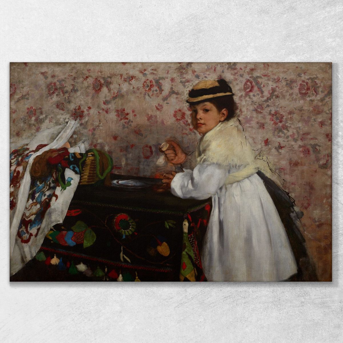 Portrait Of Mlle. Hortense Valpinçon Edgar Degas edg232 canvas print 